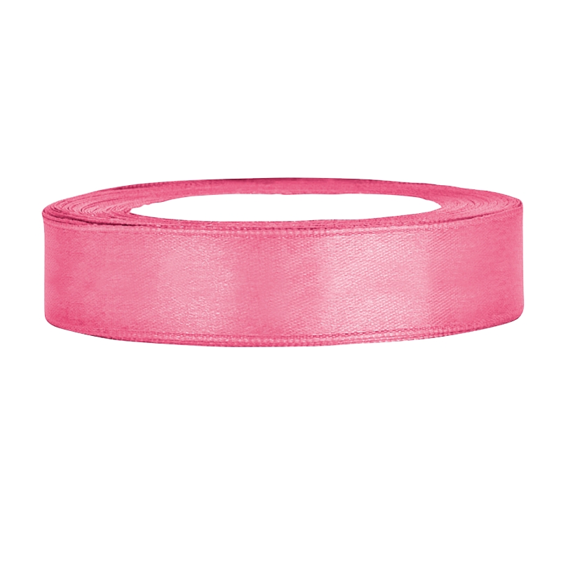 Satinband rosa B:12mm, L:25m 