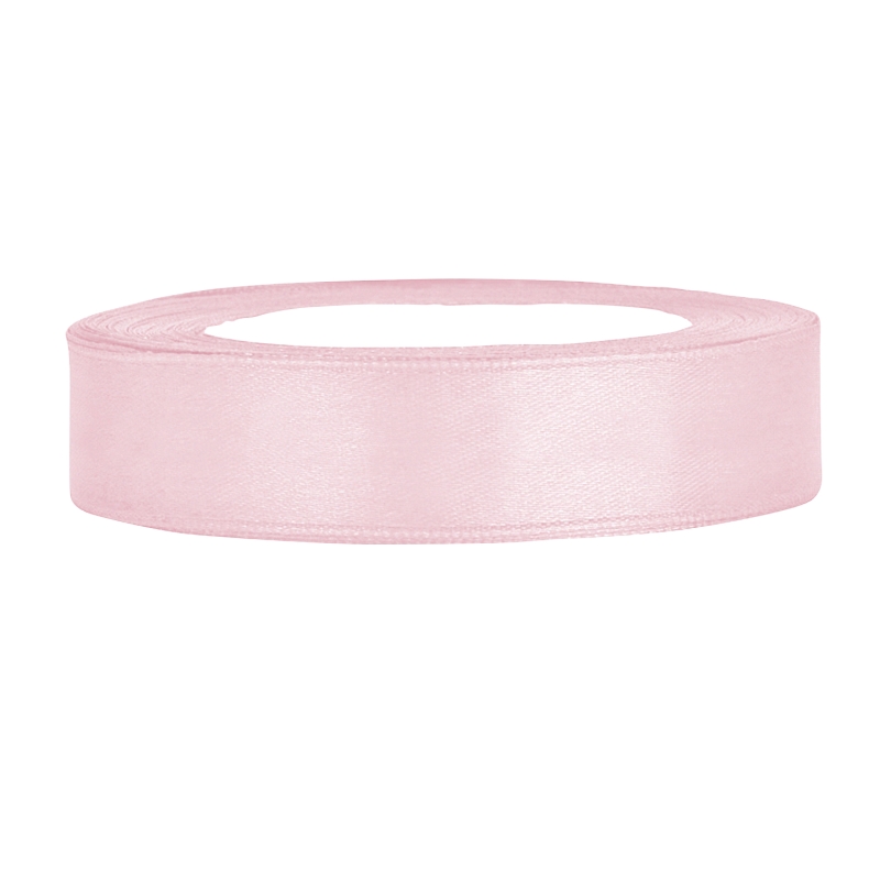 Satinband pastellrosa B:12mm, L:25m 