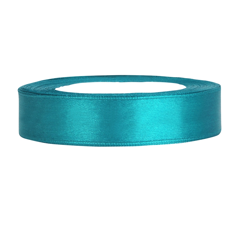 Satinband türkis B:12mm, L:25m 