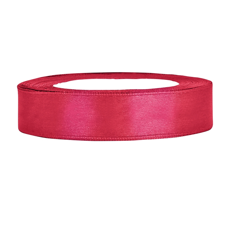 Satinband magenta B:12mm, L:25 m 