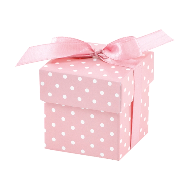 10 kleine Geschenkboxen, rosa 