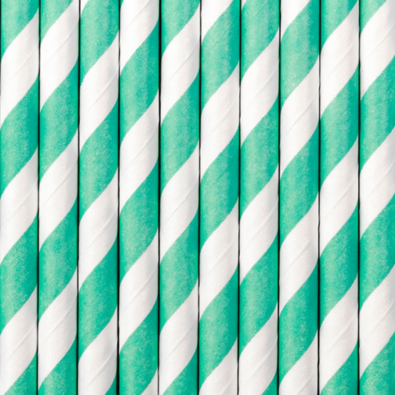 10 Strohhalme, türkis 