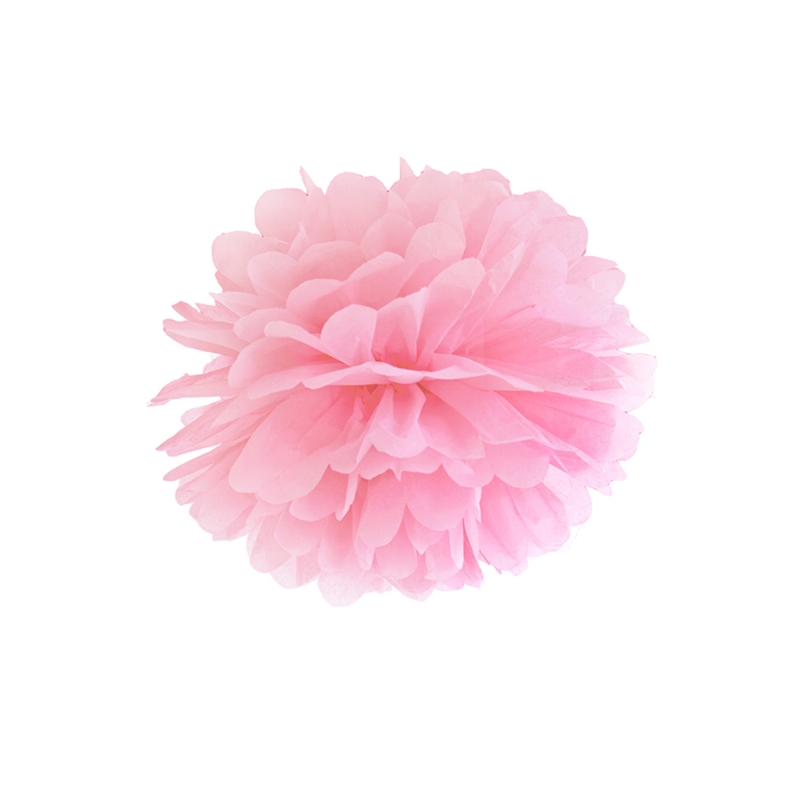 Pompom rosa aus Seidenpapier, Ø 35cm 