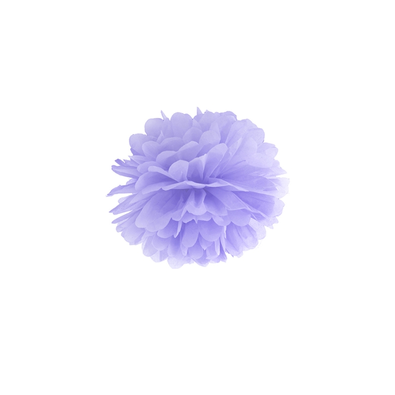 Pompom flieder aus Seidenpapier, Ø 25cm 