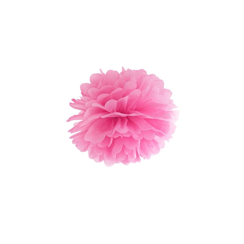 Pompom pink aus Seidenpapier, Ø 25cm 