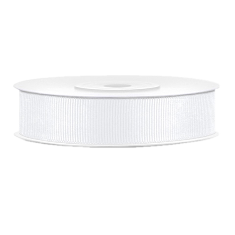 Ripsband weiß B:15mm / L: 25m 