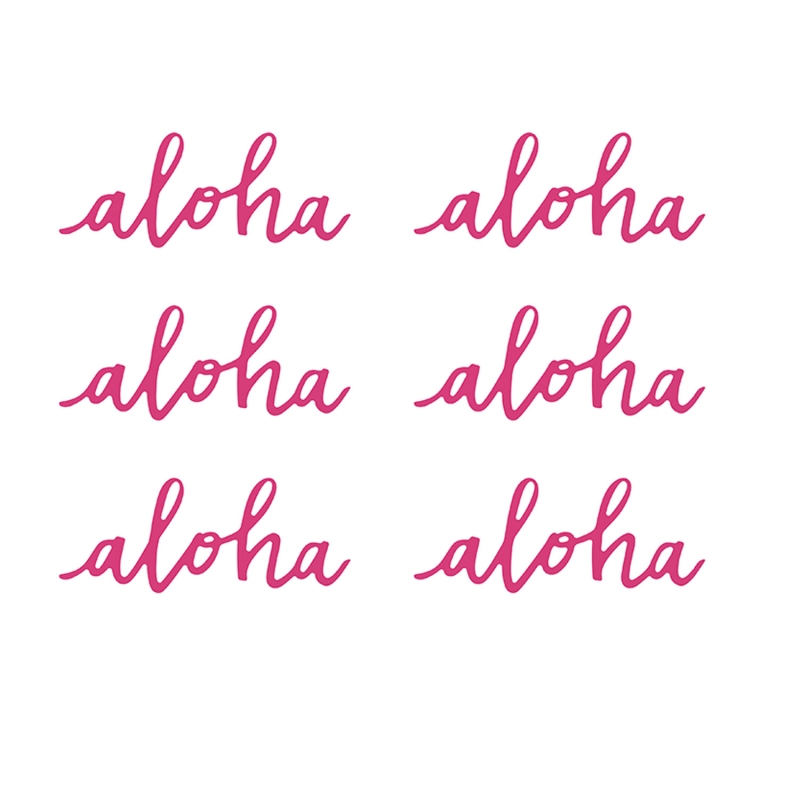 6 Aloha Papierdekorationen 