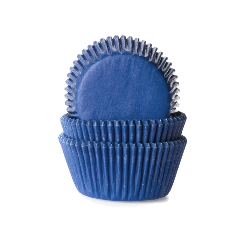 50 Muffinförmchen, dunkelblau 