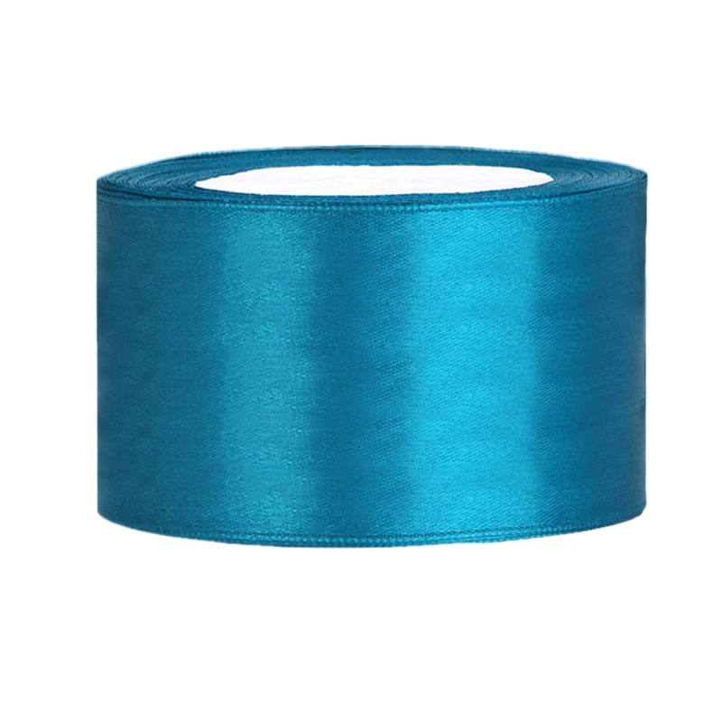 Satinband türkis, B:38 mm, L:25 m 
