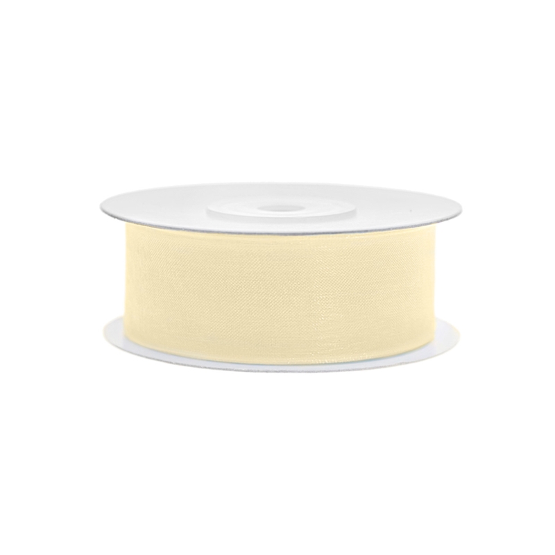 Chiffonband, creme 