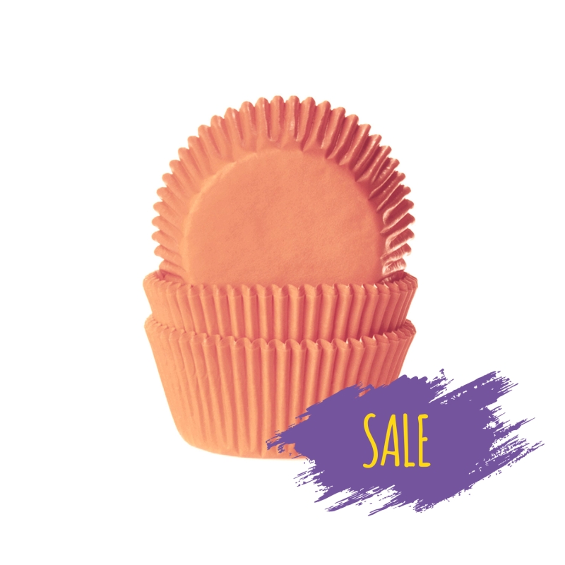 50 Muffinförmchen, aprikose 