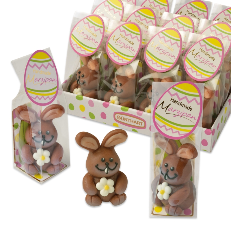 Günthart 12 Marzipan-Hasen im Beutel 