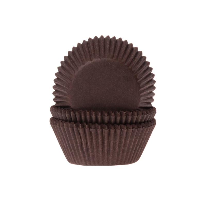 50 Muffinförmchen, braun 
