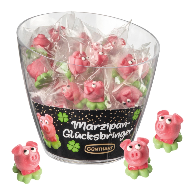 40 Marzipan Schweinchen in Box 