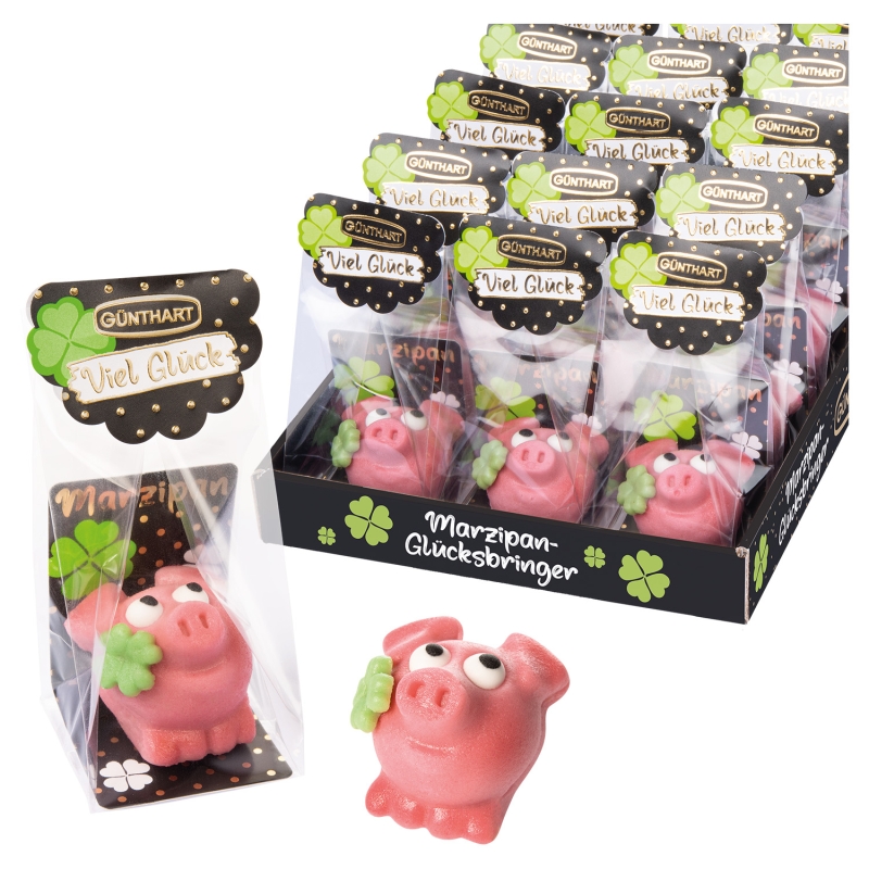 Günthart 15 Marzipan Schweinchen einzeln verpackt 