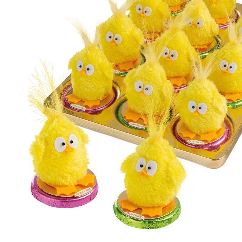 Günthart 12 süße Küken auf Pralinentaler 