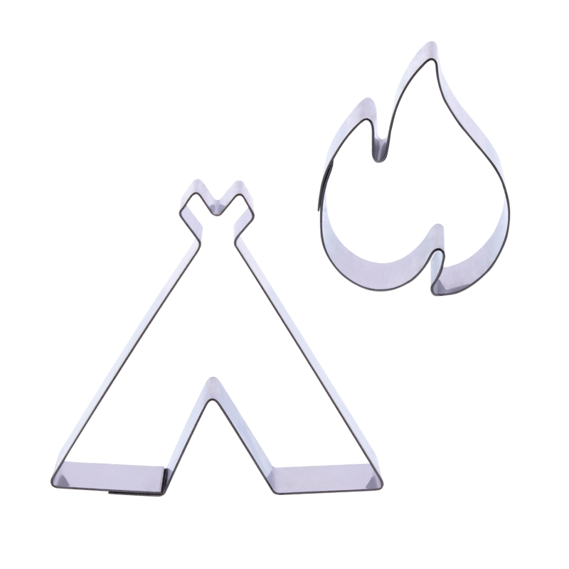 1 Keksausstecher Set Lagerfeuer 