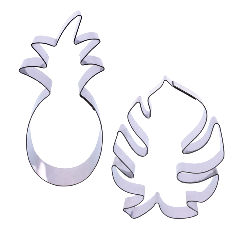 1 Keksausstecher Set Aloha | Ananas | Monstera Blatt 