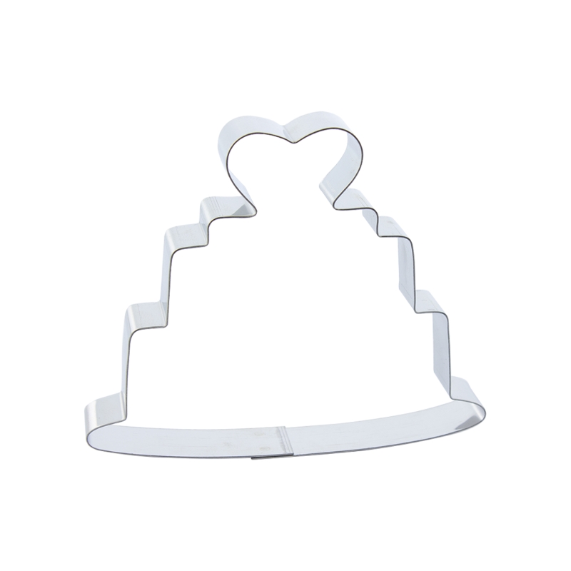 1 Keksausstecher Hochzeitstorte mit Herz Deko 