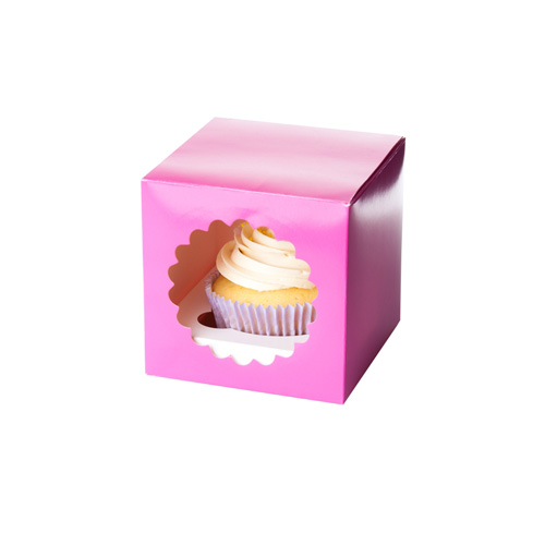 1er Cupcake Box, pink 