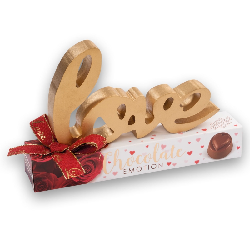 Günthart Schriftzug Love auf Pralinenbox 