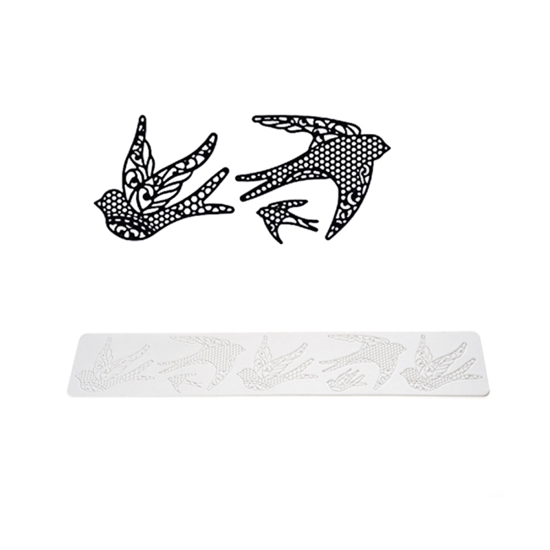 1 Silikonmatte Tricot Decor - Vogel 
