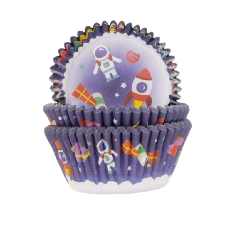 50 Muffinförmchen Astronaut / Weltall 