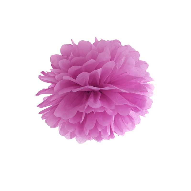 Pompom fuchsia aus Seidenpapier, Ø 35cm 