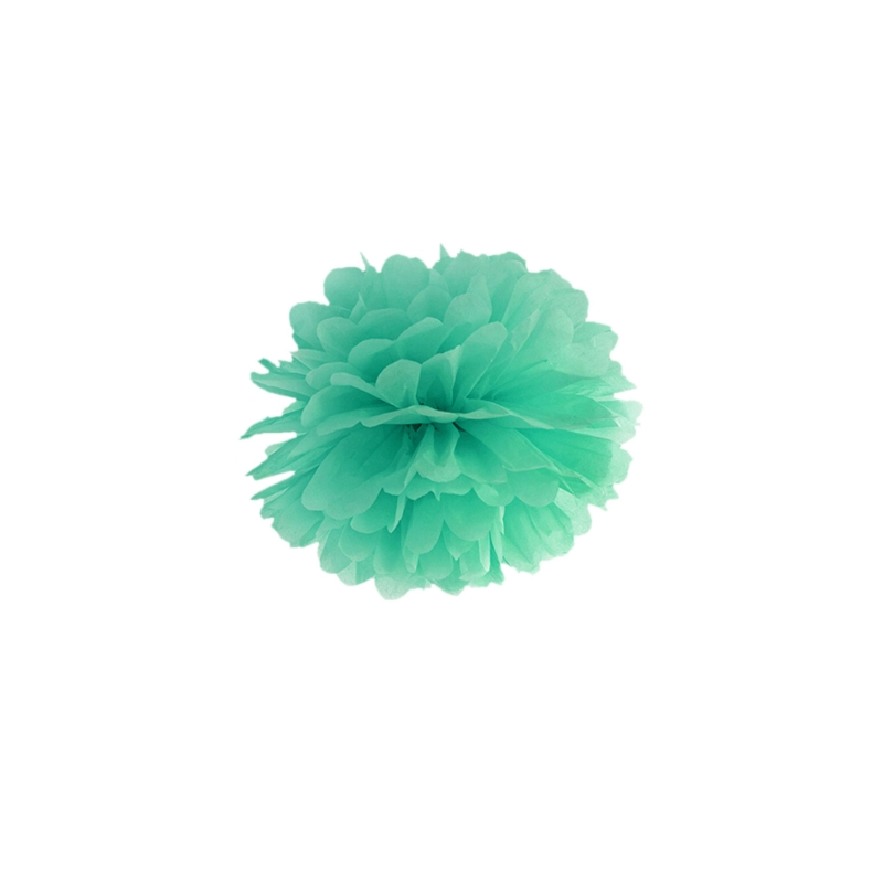 1 Pompom, karibikgrün, 25cm 
