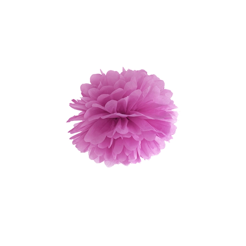 Pompom fuchsia aus Seidenpapier, Ø 25cm 