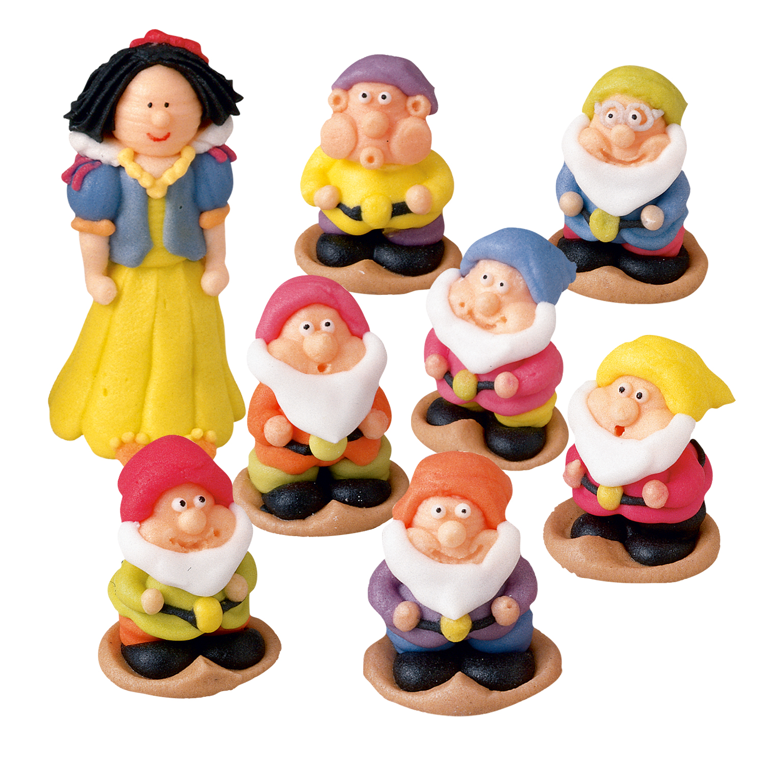 8 Stück Prinzessin Schneewittchen Sieben Zwerge Figuren Figur Kuchen Spielzeug 