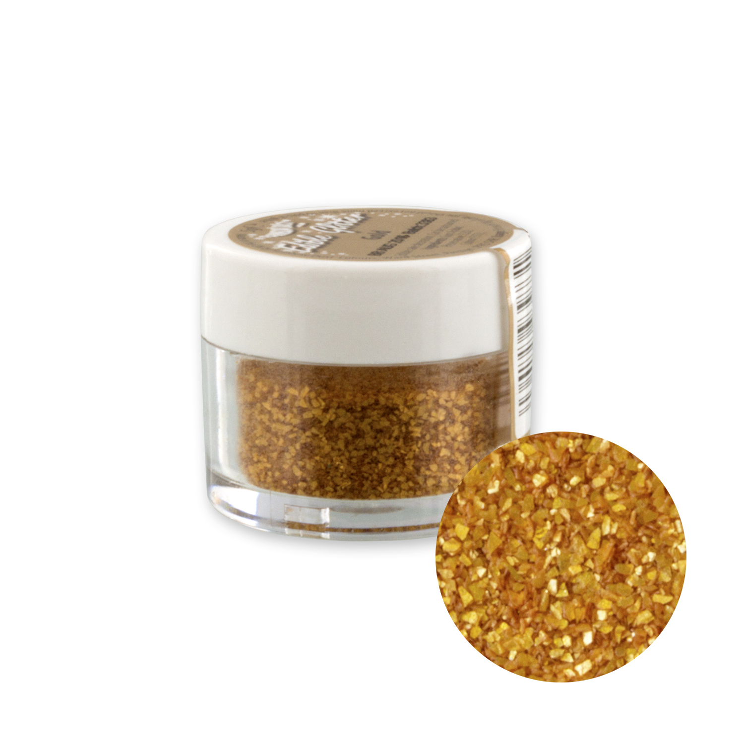 Essbarer Glitter, gold